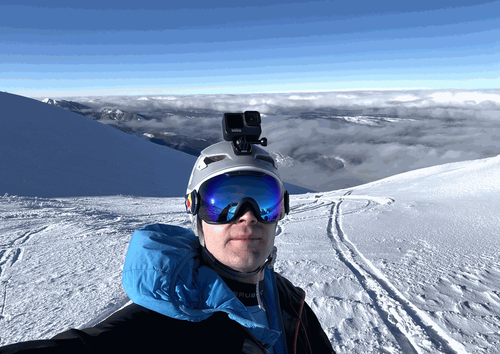 Freeride w Narciarskim Żlebie (Tatry Zachodnie, Chuda Przełączka)